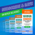 TheraBreath Whitening Toothpaste, Peroxide-Free & Anticavity, Dazzling Mint – Single