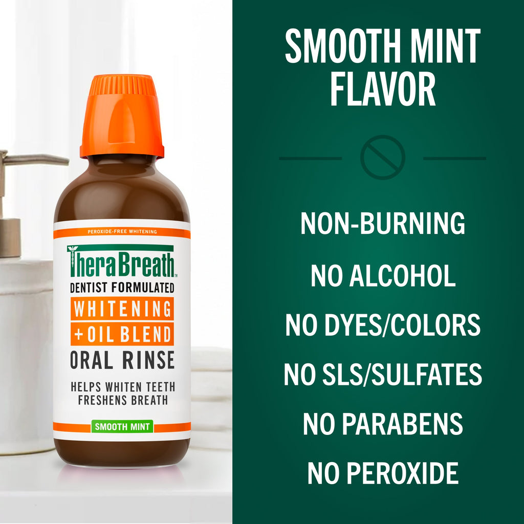 Whitening Oil Blend Oral Rinse ?C Smooth Mint – 10 OZ