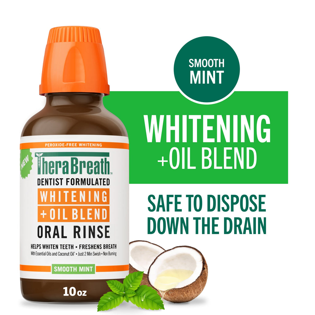 Whitening Oil Blend Oral Rinse ?C Smooth Mint – 10 OZ