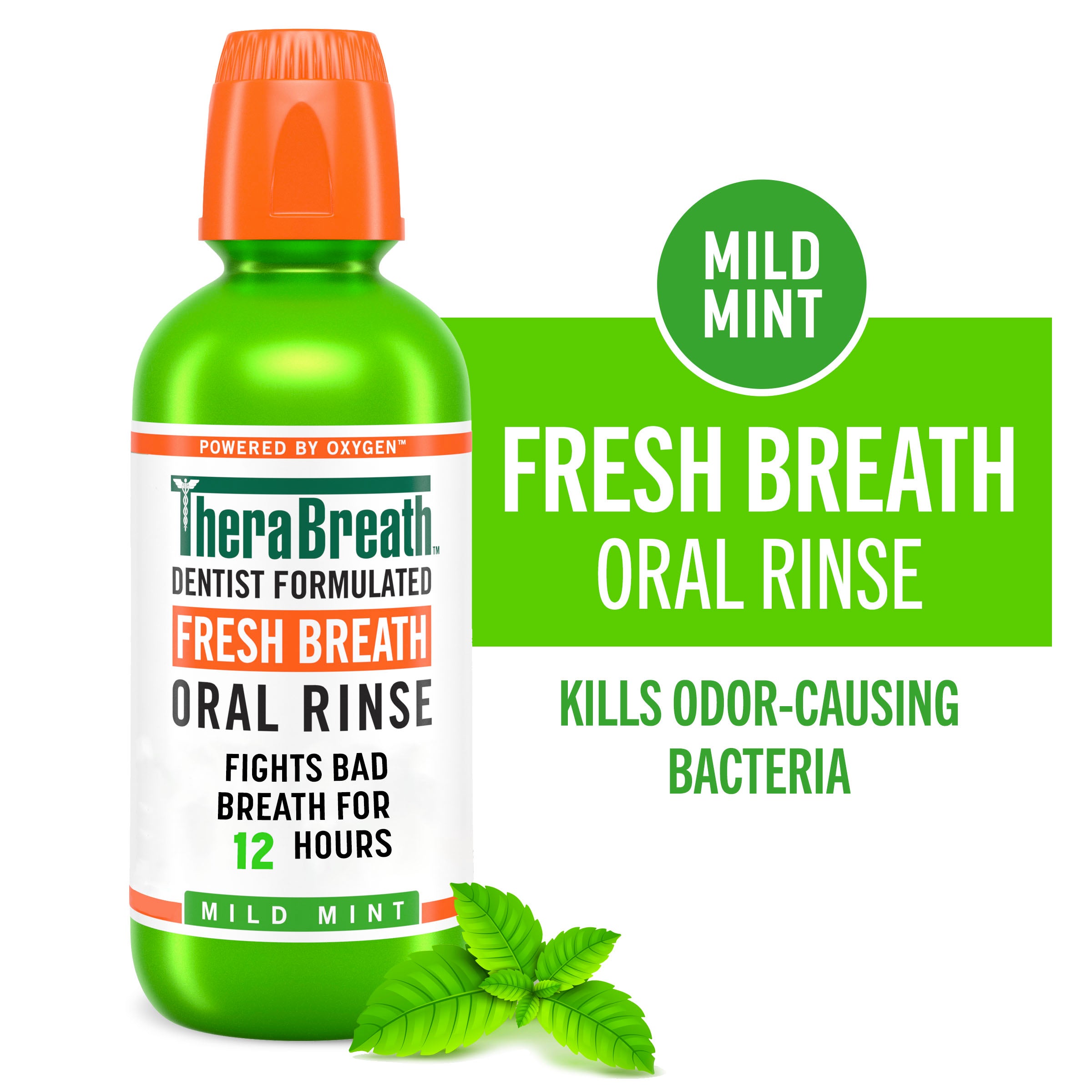 Fresh Breath Oral Rinse – Mild Mint – 16 OZ