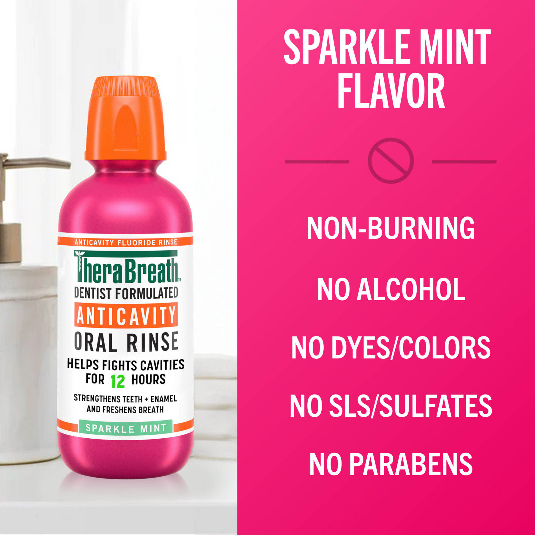 Anticavity Oral Rinse – Sparkle Mint – 33.8 OZ