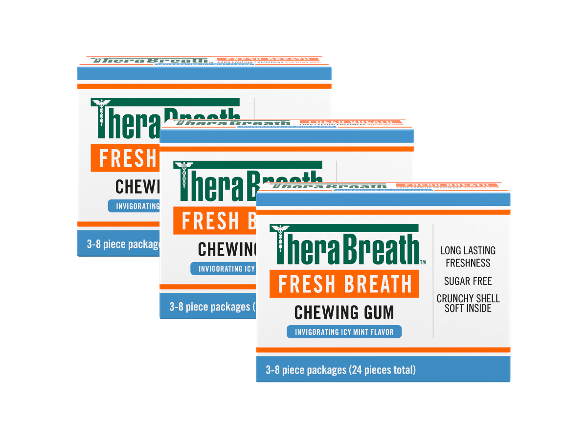 Chewing Gum, Invigorating Icy Mint Flavor – 8 Count (Pack of 9)