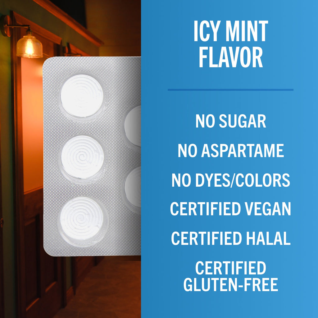 Chewing Gum, Invigorating Icy Mint Flavor – 8 Count (Pack of 9)