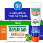 TheraBreath Healthy Gums Toothpaste, Helps Fight Gingivitis, Clean Mint – 2-Pack