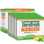 Fresh Breath Chewing Gum, Citrus Mint Flavor – 10 Count (Pack of 6)