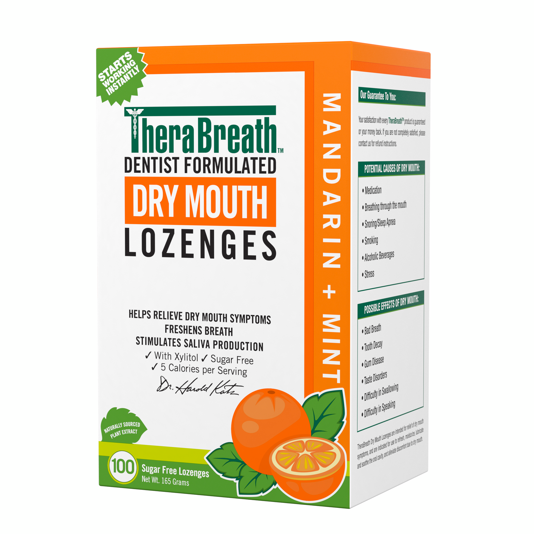 Dry Mouth Lozenges – Mandarin Mint