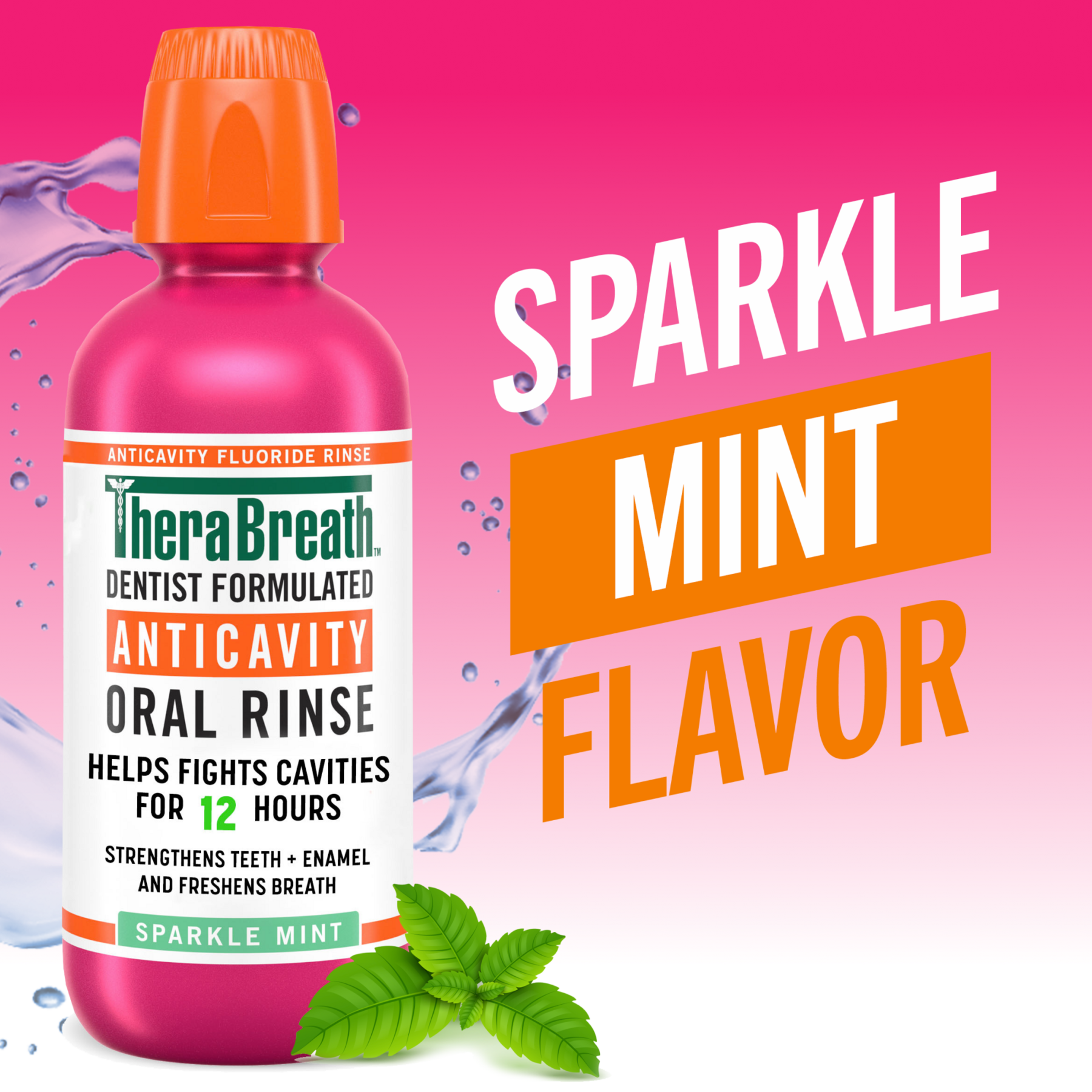 Anticavity Oral Rinse – Sparkle Mint – 16 OZ – 12 Pack (Save 15%)