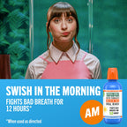TheraBreath AM PM Mouthwash Bundle, Morning & Overnight Rinses, 16 Fl Oz, 2-Pack