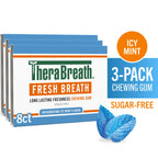 Chewing Gum, Invigorating Icy Mint Flavor – 8 Count (Pack of 3)