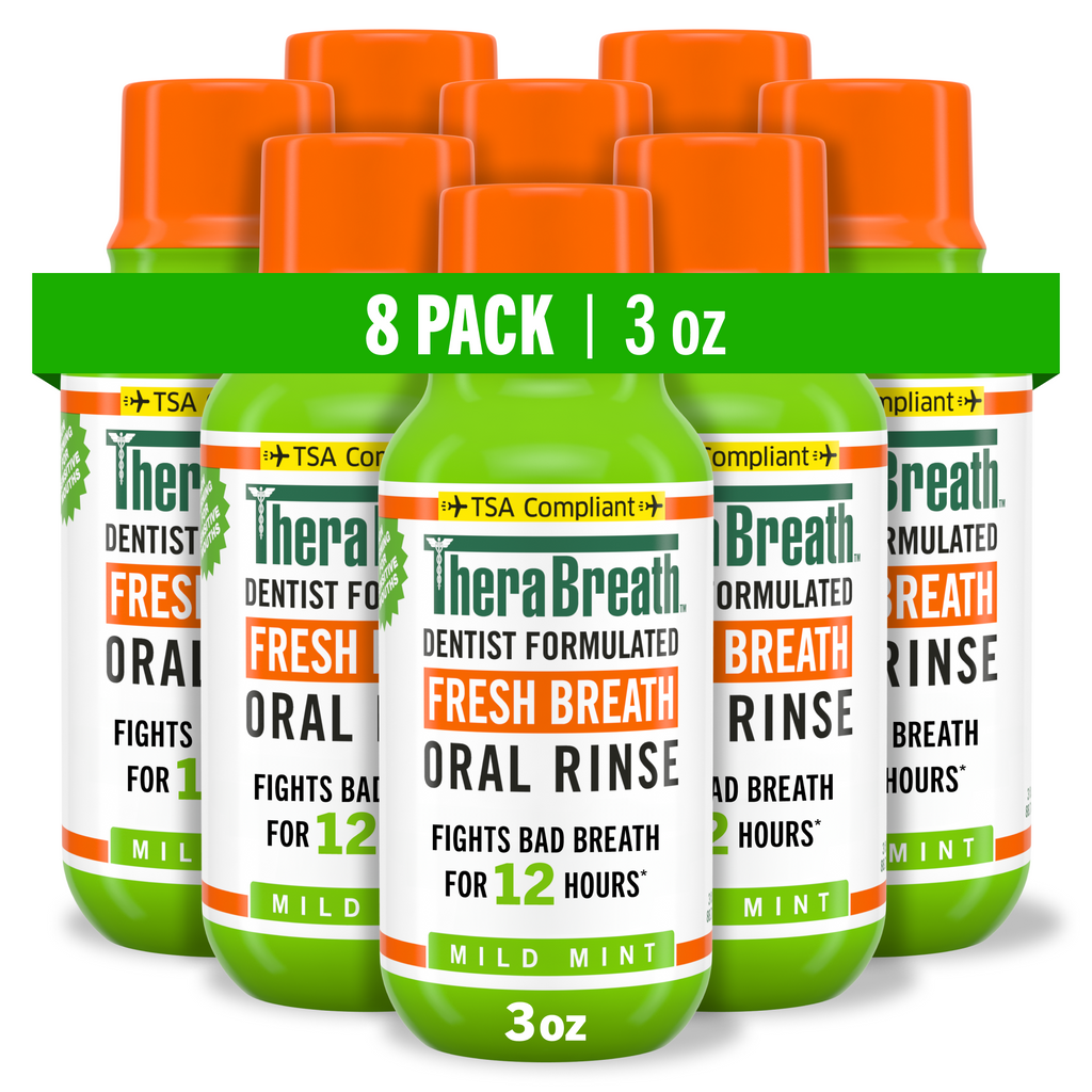 Fresh Breath Oral Rinse – Mild Mint – 3 OZ – 8 Pack