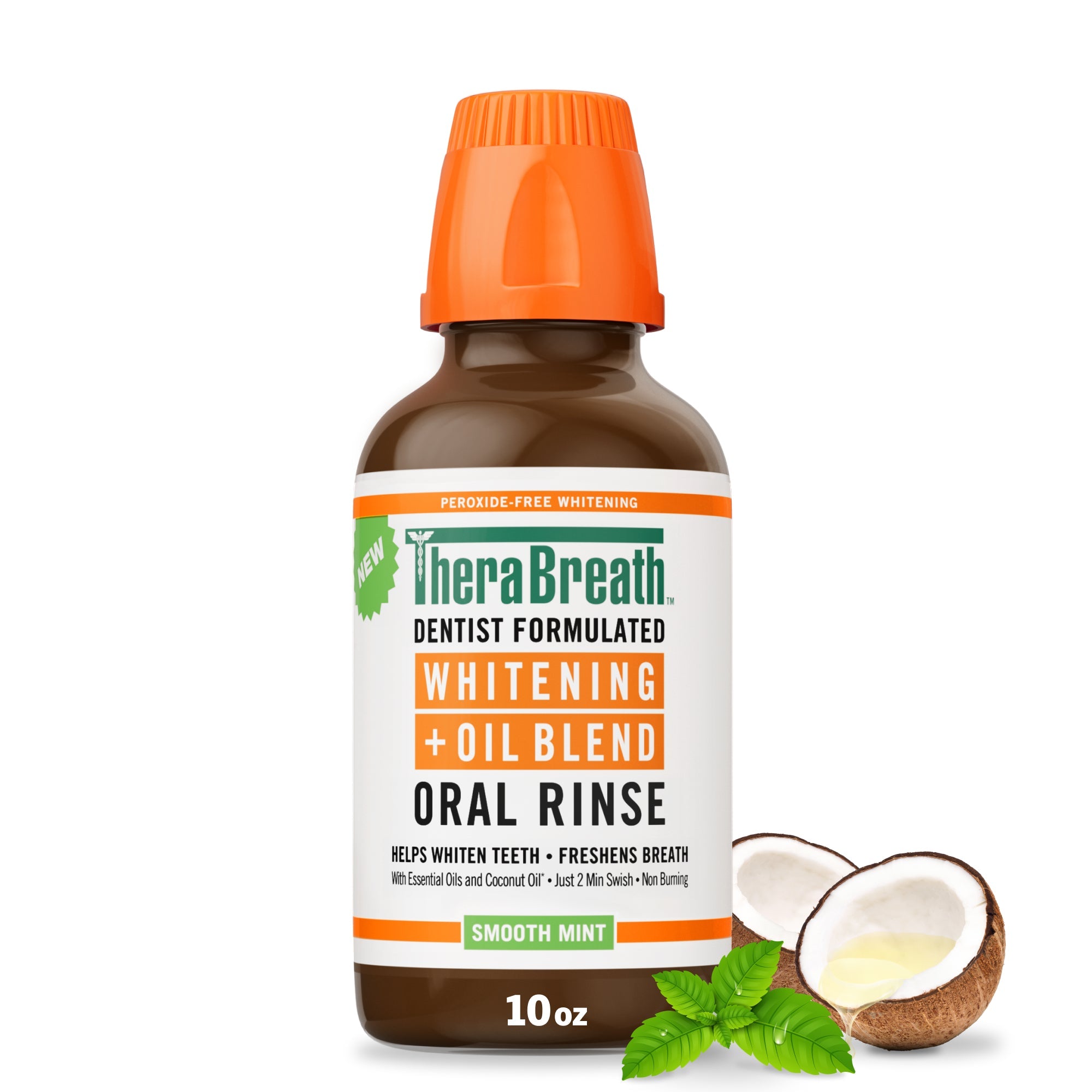 Whitening Oil Blend Oral Rinse ?C Smooth Mint – 10 OZ