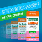 TheraBreath Sensitive Toothpaste, 24/7 Sensitivity Relief (1), With Fluoride For Anticavity Protection, Gentle Mint, 4 Oz – 2-Pack
