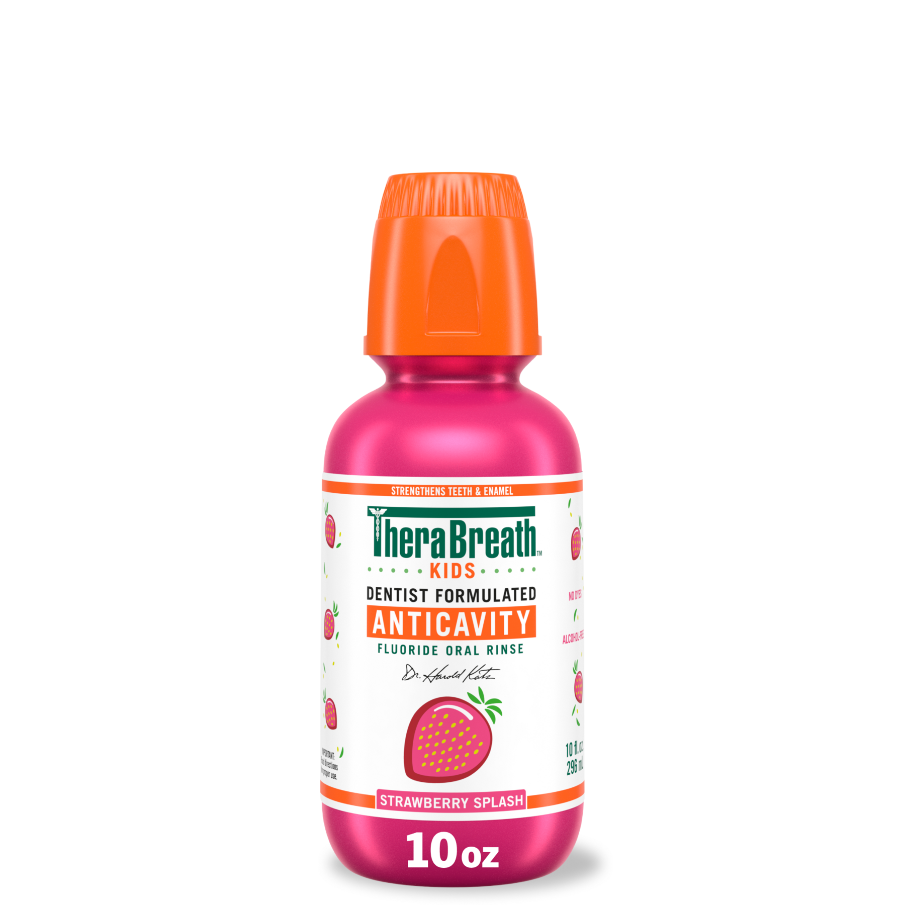 For Kids! Anticavity Oral Rinse – Strawberry Splash – 10 OZ