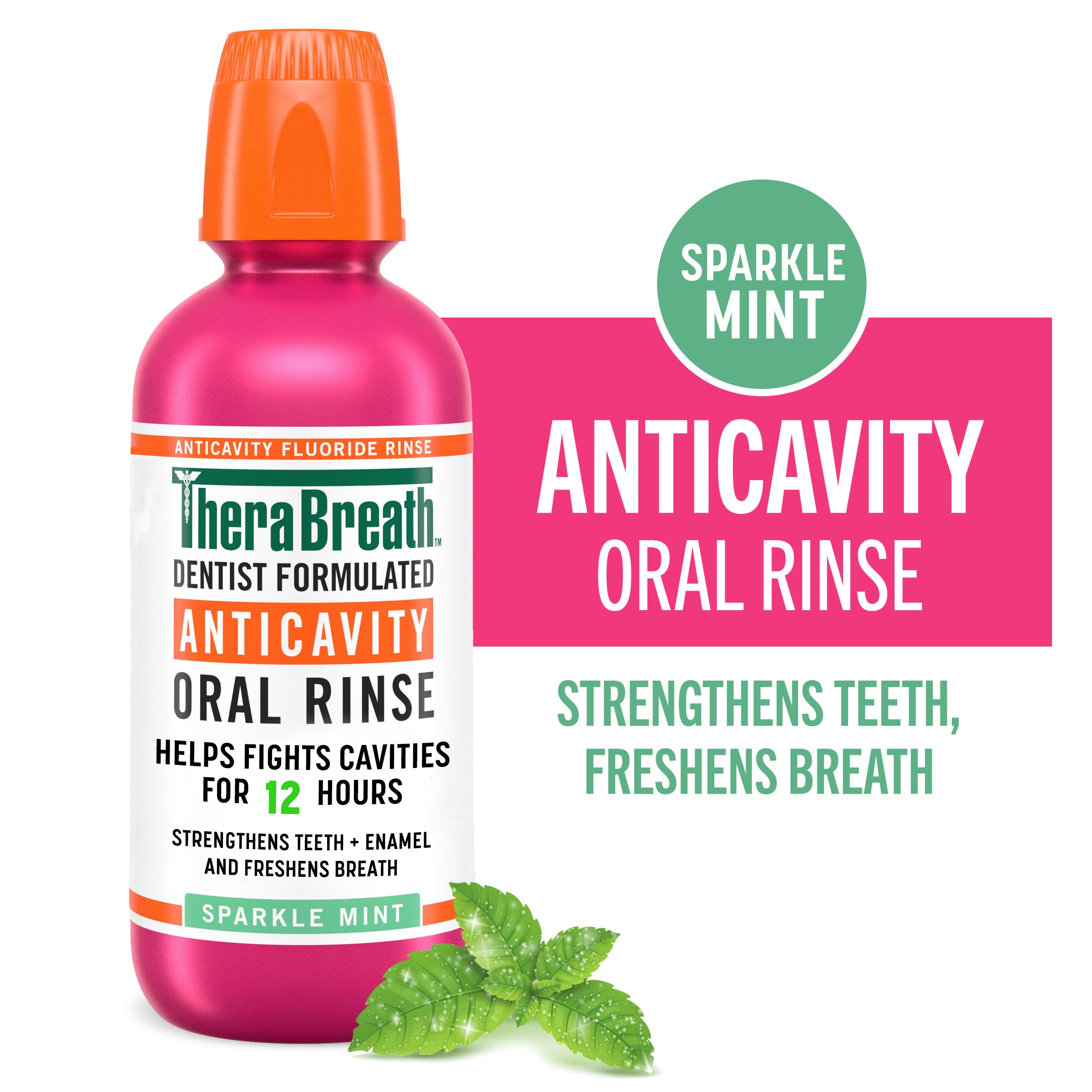 Anticavity Oral Rinse – Sparkle Mint – 16 OZ – 12 Pack (Save 15%)