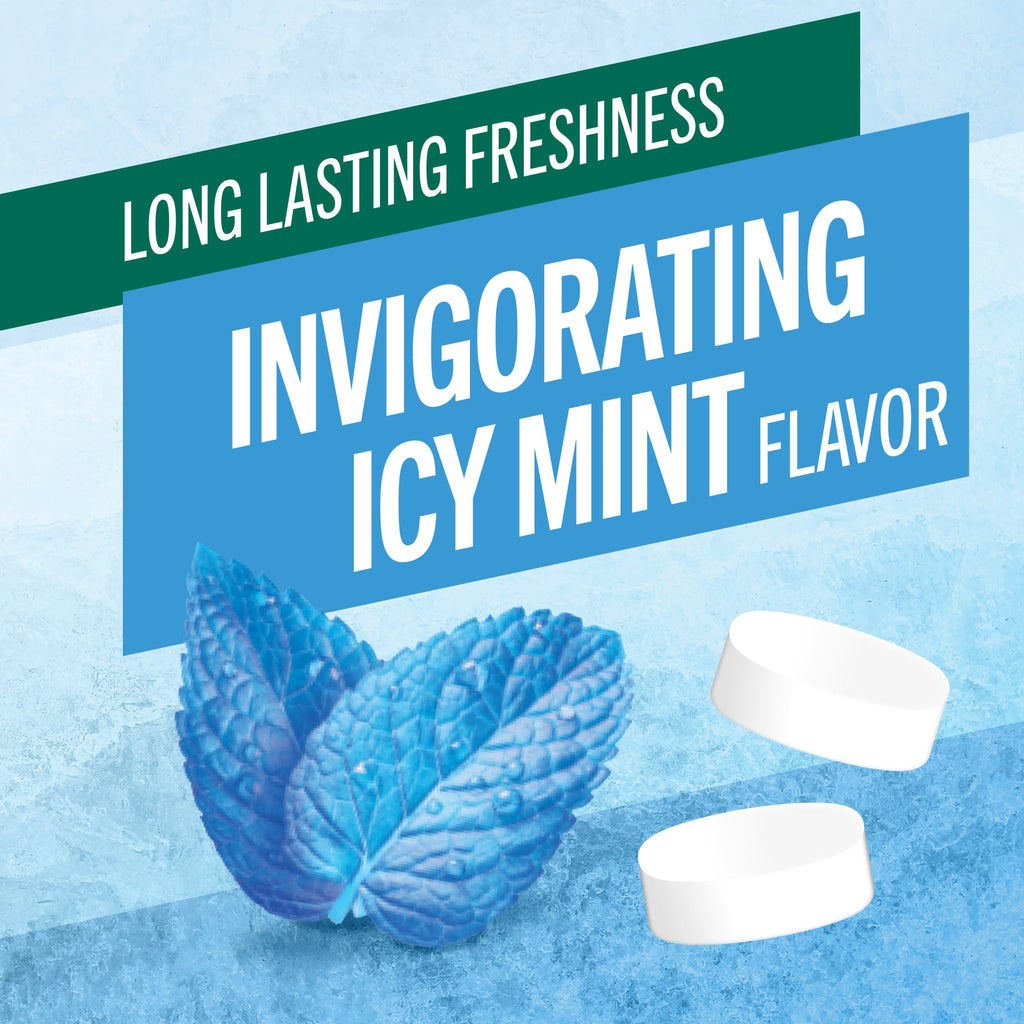 Chewing Gum, Invigorating Icy Mint Flavor – 8 Count (Pack of 9)