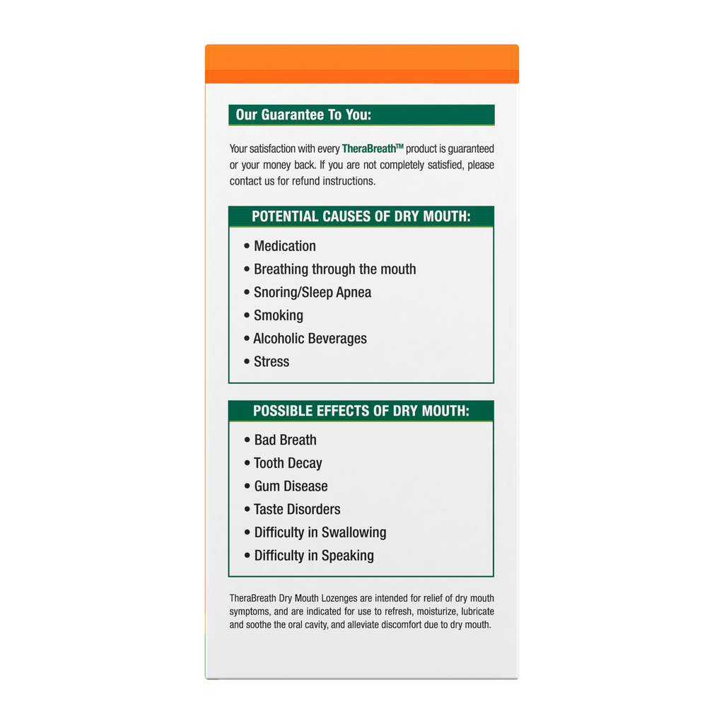 Dry Mouth Lozenges – Mandarin Mint