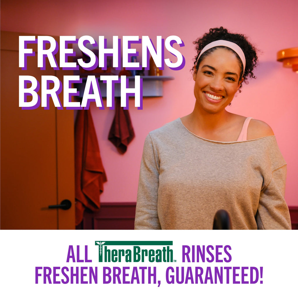 TheraBreath Complete Mouthwash, 6-In-1 Bene?ts, Alcohol-Free, Revitalizing Mint